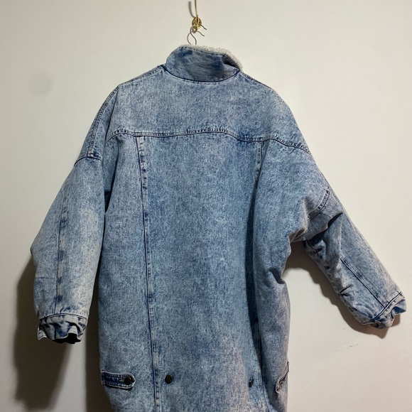vintage ADA paris sherpa denim jacket - Picture 3 of 4